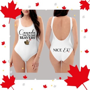 Womens Swim suit, Funny Canada Day, Canada Day shirt, Bathing suit, Canada Day Item,  Ladies Bathing Suit, Funny Canadians, Canada Mom Club