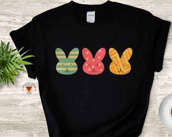 Cute Bunny T-Shirt, Patterned Bunny Shirt, Easter shirt for her, Easter Rabbit, Easter peeps, Cute Bunny Shirt, Easter gift, Easter Bunnies