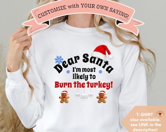 Custom Most Likely To Christmas Sweater, Most Likely To Crewneck, Matching Xmas Sweatshirt, Funny Group Shirt, Christmas Shirt for family