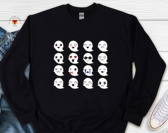 Halloween Sweatshirt, Halloween T-Shirt, Fall Sweater, Teachers Halloween Shirt, Fall Sweatshirt, Ghost Shirt, Emotions Shirt, Mental Health