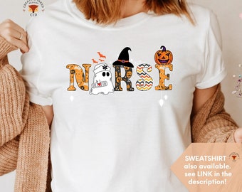 Nurses Halloween Shirt, Funny Nurse shirt, Halloween Sweatshirt, Halloween T-shirt, Fall Sweatshirt, Funny Halloween Shirt, Fall T-Shirt