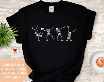 Halloween Shirt, Halloween Sweatshirt, Dancing Skeletons, Teachers Halloween Shirt, Funny Halloween T-shirt, Fall Sweatshirt, Fall T-Shirt