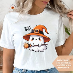 Camiseta de Halloween para enfermeira, presente para enfermeira, roupas de Halloween, moletom de Halloween, camiseta de Halloween para professores, camiseta de fantasma fofa, camiseta de professor