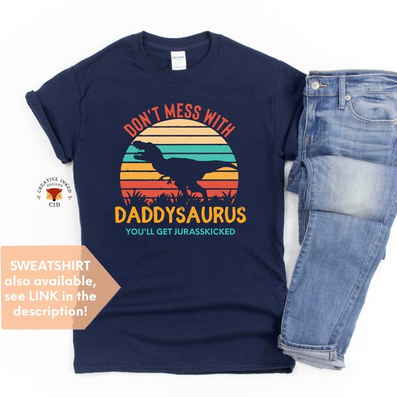 Daddysaurus Vintage Retro Sunset Tshirt Gift For Fathers Day Daddysaurus Vintage Retro Sunset Tshirt Gift For Fathers Day