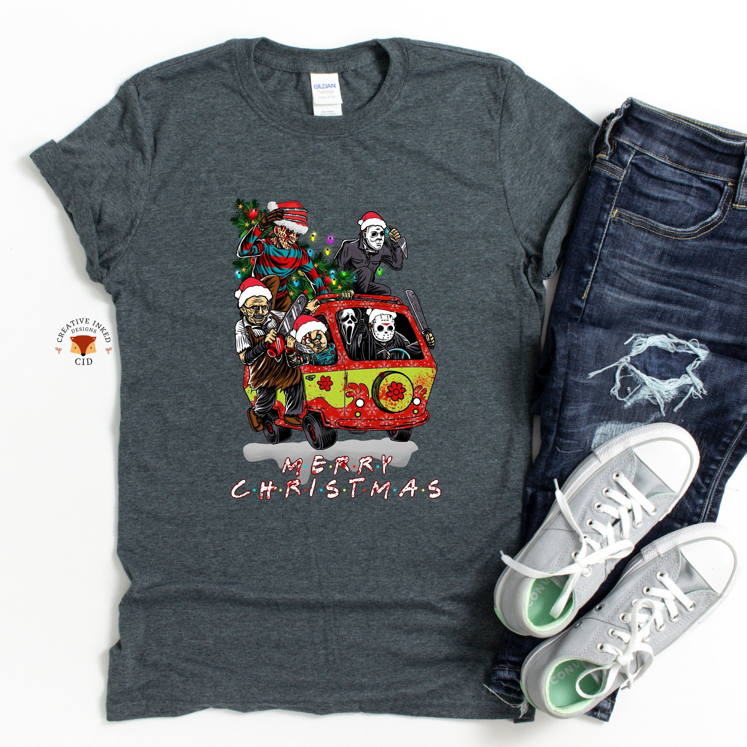 Funny Christmas Shirt, Horror Favorites, Christmas gift for Her, Christmas gift for Him, Horror Movie Classics, Horror Movie Lovers Gift