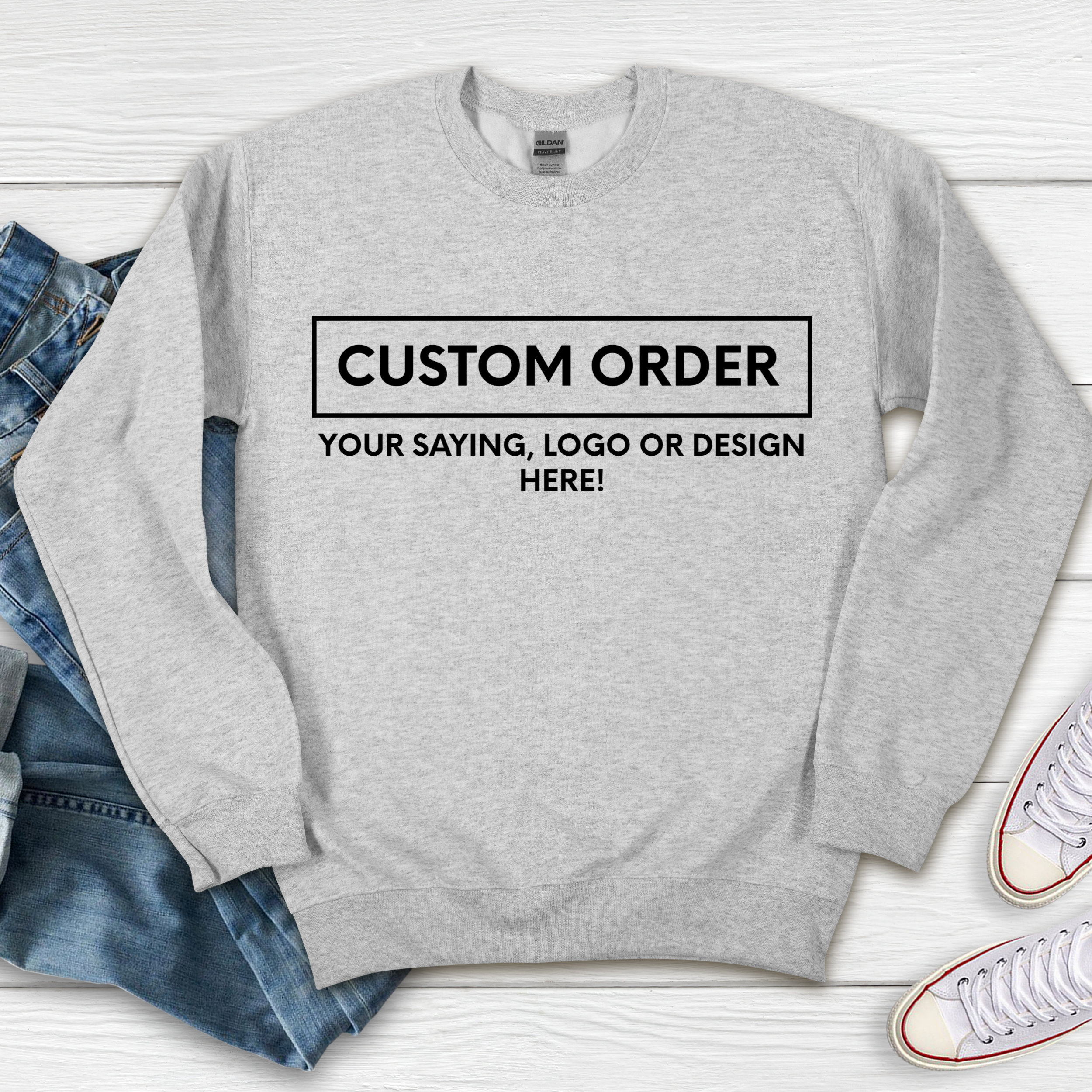 custom t shirts and sweaters