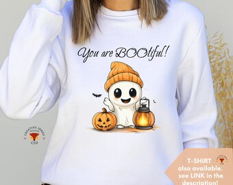 Cute Ghost Halloween Sweatshirt, Nurse Halloween Sweatshirt, Halloween Clothing, Halloween T- shirt, Teachers Halloween Shirt, Nurse Shirt