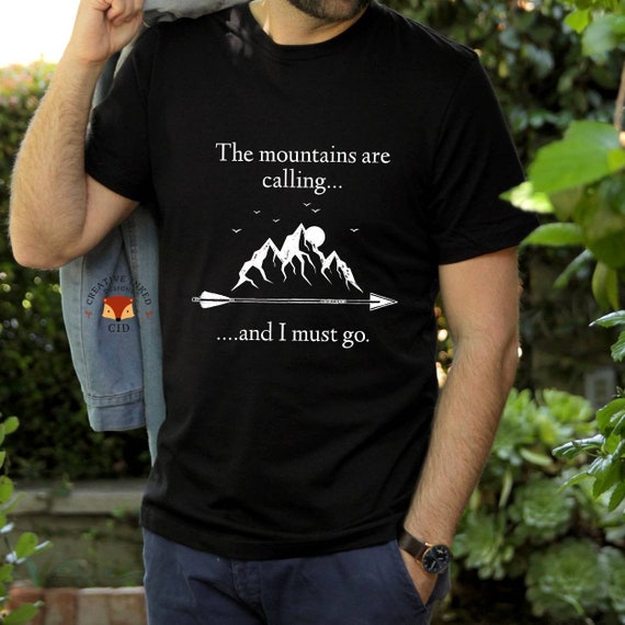 Mountains Are Calling T-shirt, Unisex Outdoor Shirt, Hikers Tee, Gift for  Hiker, Trailblazer Shirt, Call of the Mountains, Wanderers Tee 