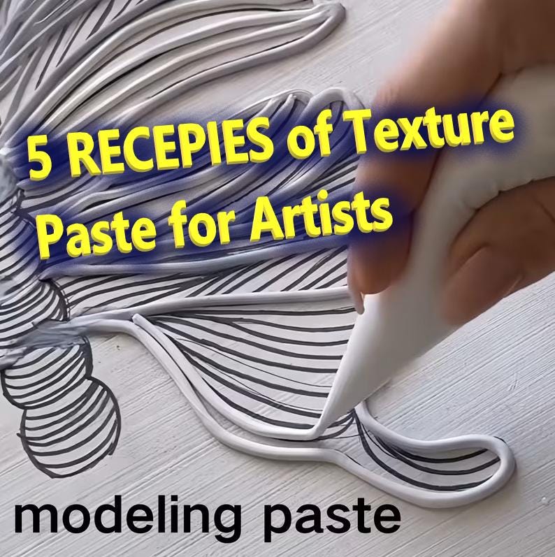 Fine Modelling Paste How to Make Acrylic Modeling Paste: 5 Easy Mixed Media Recipes Guides ...