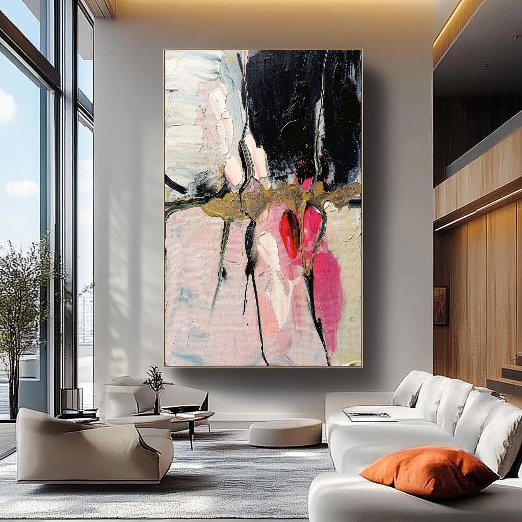 Vivid Abstract Impasto Oil Painting: Modern Textured Canvas Art - Etsy