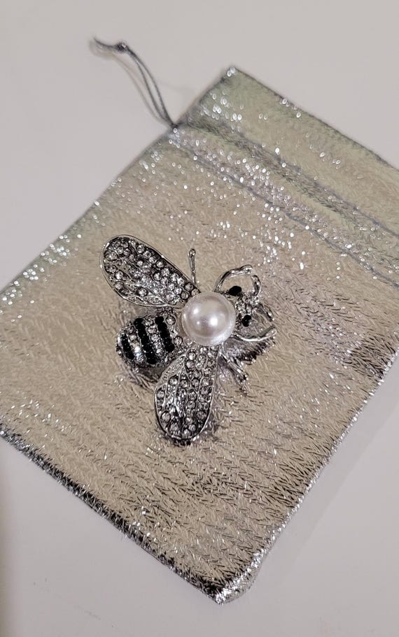 Spilla Di Sicurezza Vintage In Argento Placcato, Grande, 3