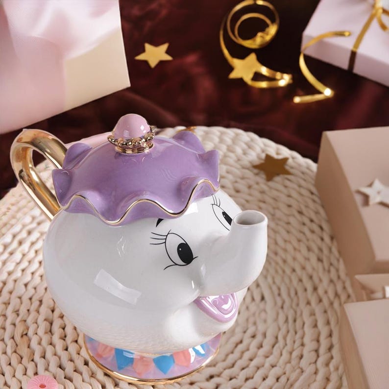 GalaxyOfTreasure Beauty and The Beast Mrs. Potts and Chip Tea Set