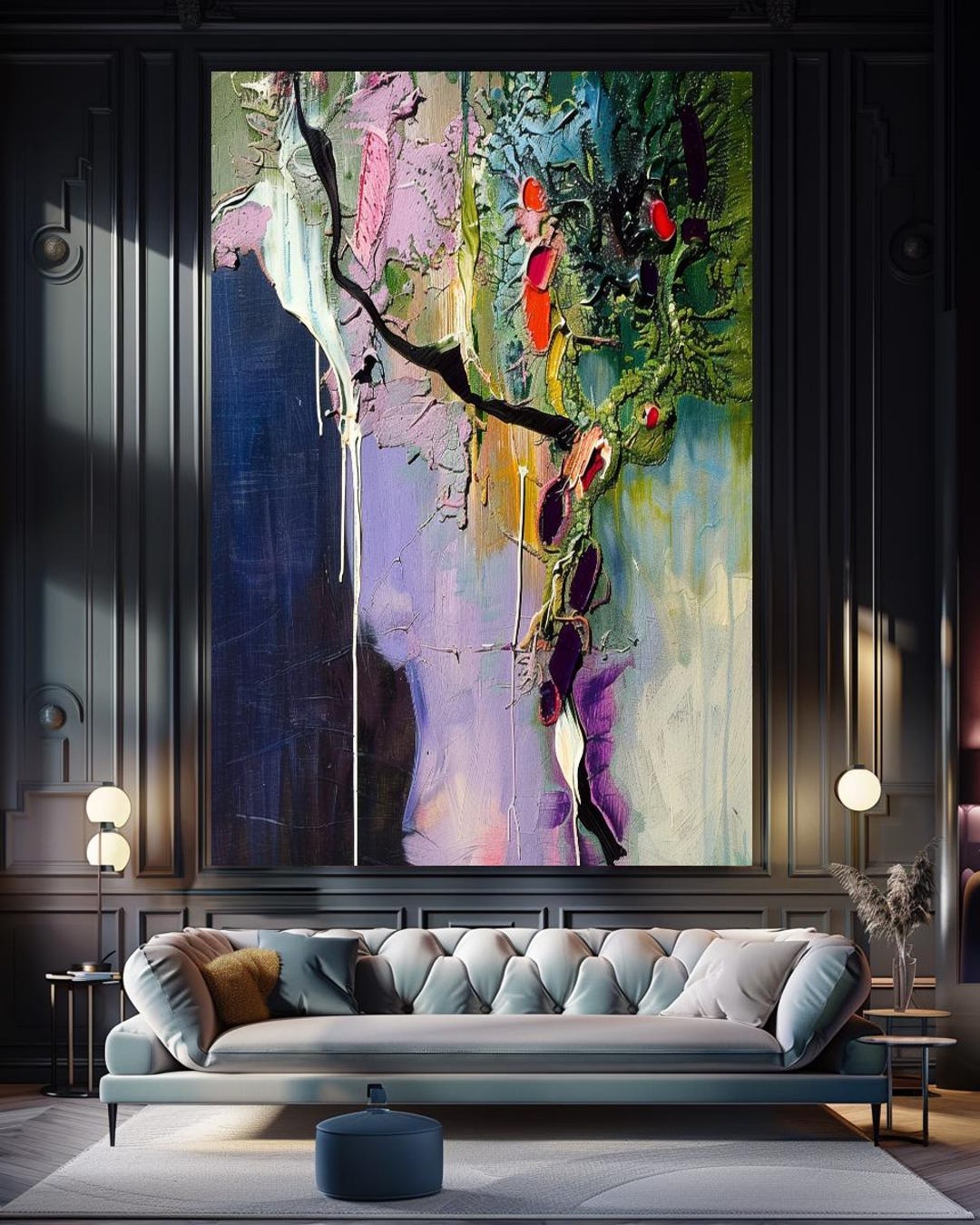 Large Abstract Impasto Oil Painting: Textured Modern Wall Art - Etsy