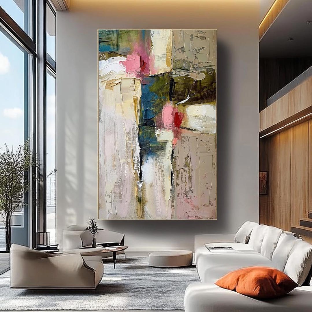 Abstract Floral Impasto Oil Painting on Linen Canvas - Etsy