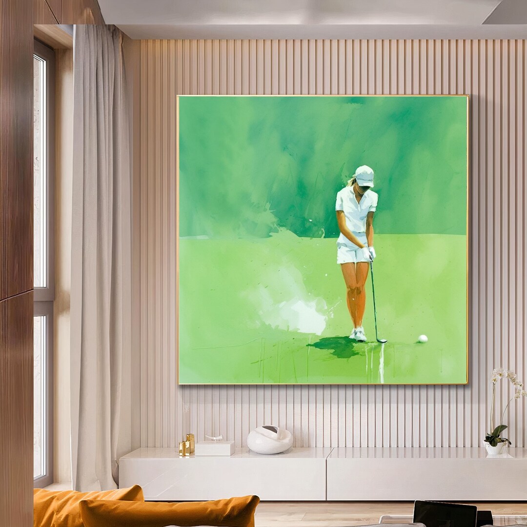 Abstract Golf Canvas Print: Modern Fashion Wall Art - Etsy