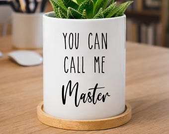 Funny Masters Graduation Gift for Her, Sister, Bestfriend, Master Degree Gift, Masters Graduate Gift 2026, Planter