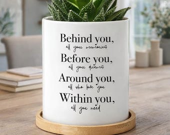Graduation Gift for Daughter College, Nursing RN Lawyer Law School PT Doctor Masters Graduate 2026, Behind You All your memories Plant Pot