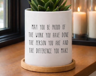Nurse Appreciation Week Gifts, Nurse Planter, Nurse Gift for Woman, Thank You Nurse Gift, Nurses Week Gifts, Nurse Present, May You Be Proud