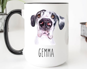 Great Dane Mug, Great Dane Gifts, Great Dane Dad, Great Dane Lover, Great Dane, Great Dane Mom, Great Dane Memorial, Personalized Dog Mug