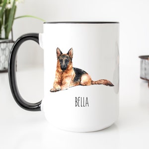 German Shepherd Mug, German Shepherd Gifts, German Shepherd Mom, German Shepherd Dad, German Shepherd Dog, Personalized Dog Mug