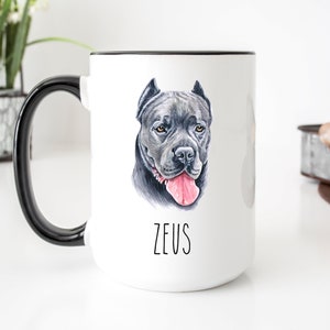 Cane Corso mug, Cane Corso Gifts, Personalized Dog Mug, Cane Corso Mom, Cane Corso Memorial, Cane Corso Dog, Pet Loss Gifts, Custom Dog Mug