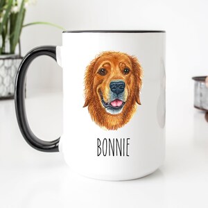 Personalized Golden Retriever Mug, Golden Retriever Mom, Golden Retriever Gifts, Golden Mama, Golden Retriever Dad, Custom Dog Lover Gift