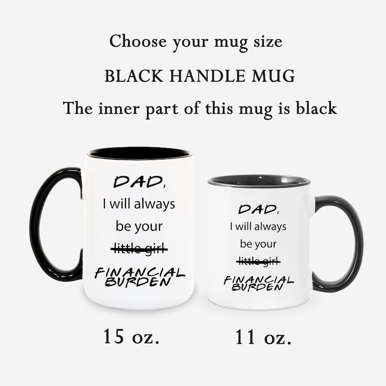Funny Dad Mug From Daughter Birthday Gift for Dad Funny Etsy