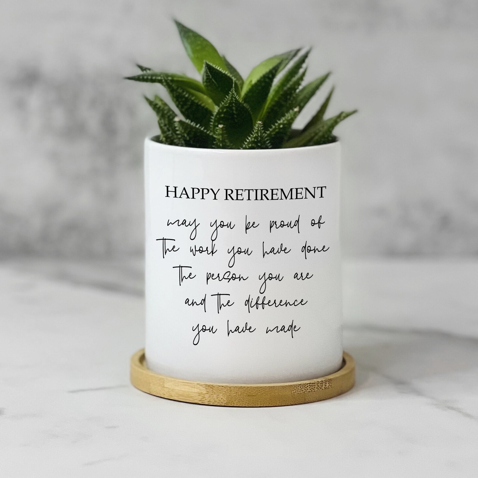 Happy Retirement Gifts for Women Coworker Succulent Plant Etsy