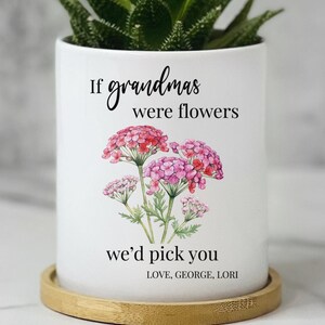 Personalized Grandma Planter, Grandma Garden Gift, If Grandmas Were Flowers, Grandma Vase Mothers Day Gift, Custom Flower Pot for Gigi, Nana