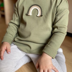 Longsleeve Regenbogen, Baby sweater Rainbow Bild 1