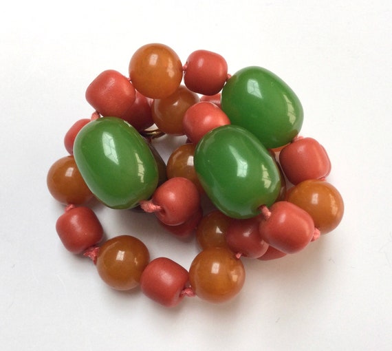 Colourful Bakelite Beaded Necklace