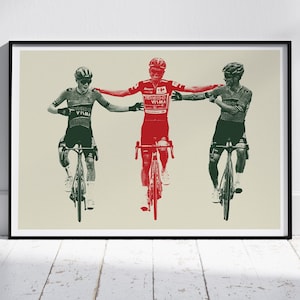 Sepp Kuss Vuelta España 2023 Impresión ganadora / Jonas Vingegaard / Primoz Roglic / Impresión de arte ciclista / Cartel de ciclismo / Jumbo-Vizma / GC KUSS