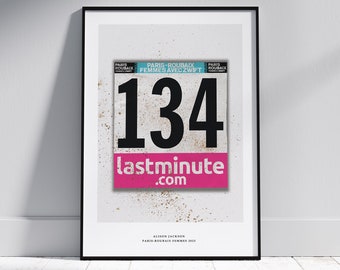 Alison Jackson l Paris Roubaix 2023 Print | Race Number Print | Dossard | Cycling Art Print | Cycling Poster | Cycling Gift