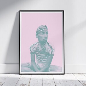 Marco Pantani Print Il Pirata | Giro d'Italia | Legends of the Giro | Cycling Art Print | Cycling Poster | Cycling Gift | Wall Decor | TDF