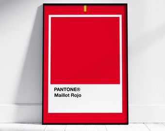 Maillot Rojo | Red Winners Jersey | Vuelta Espana | Tour of Spain | Cycling Art Print | The Colours of Cycling Collection