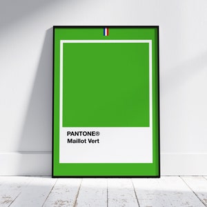 Maillot Vert | Green Points Jersey | Tour de France Cycling Art Print | The Colours of Cycling Collection