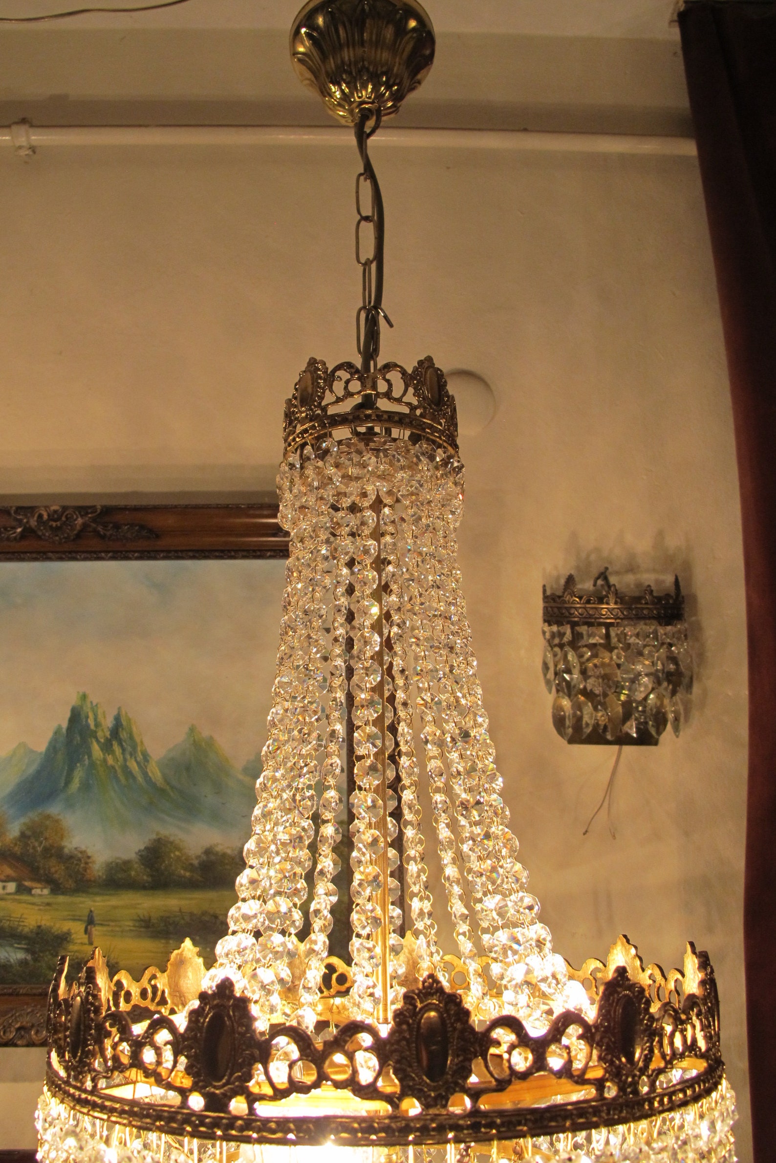 Antike Kronleuchter Vintage Kronleuchter Kristall | Etsy