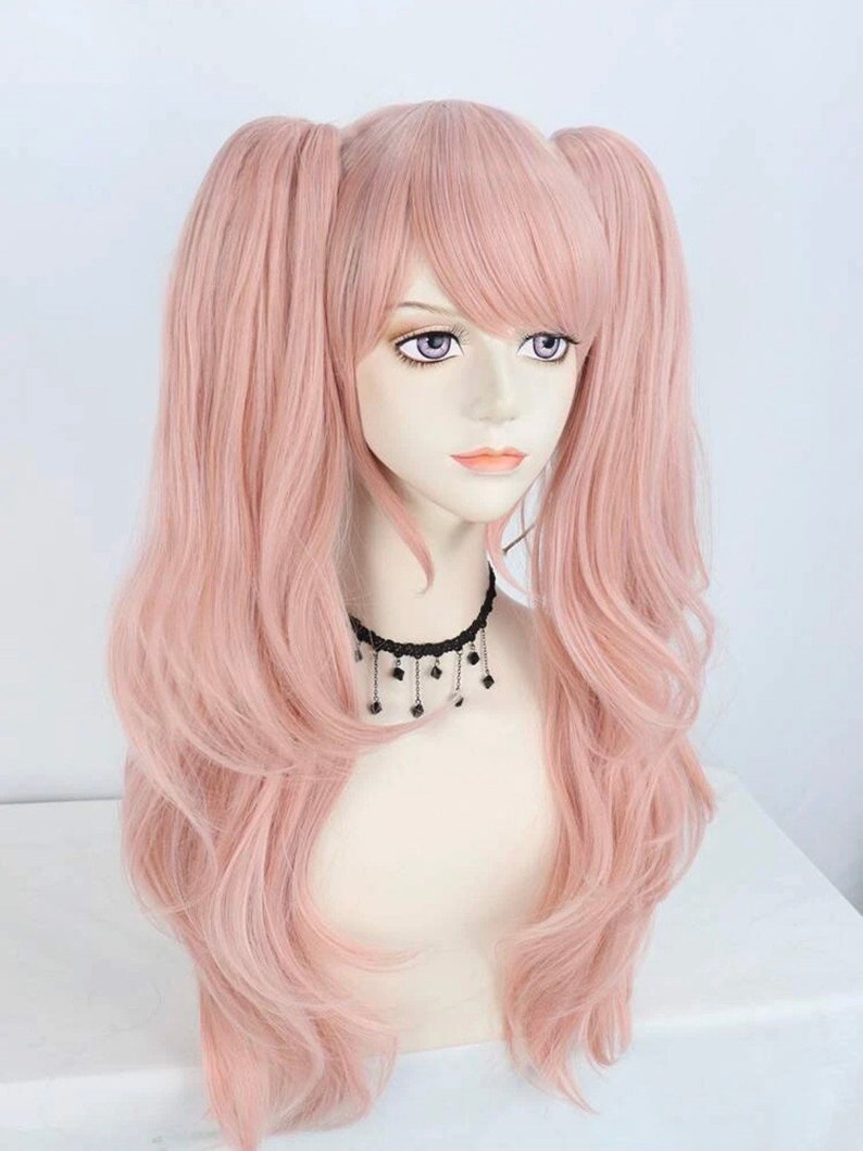 Light Pink Pigtails Ponytail Cosplay Character Cosplay Pink - Etsy