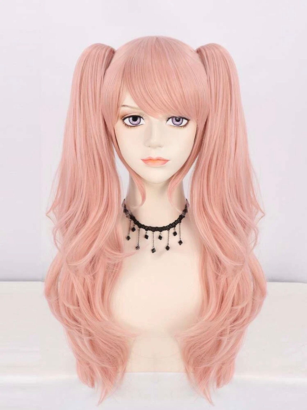 Buy MapofBeauty 40 100cm Oblique Bangs Anime Costume Long Straight Cosplay  Wig Party Wig Black Online at Best Prices in India  Hecmo
