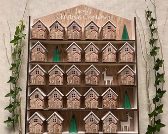 Personalised Advent Calendar Houses