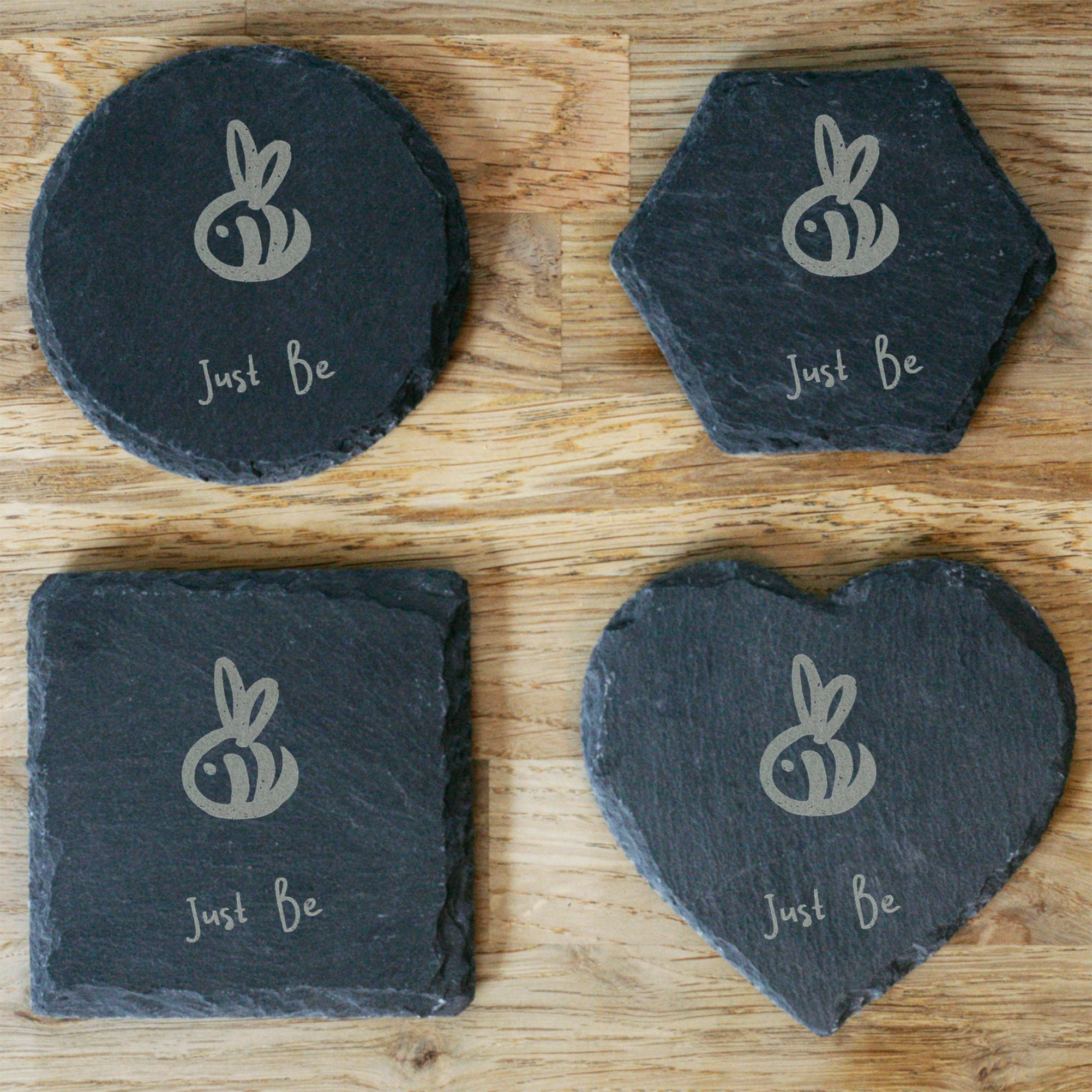 Just Be slate coaster Etsy