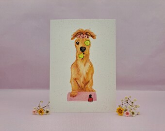 Buon compleanno / È ora di rilassarsi / Biglietto di auguri per bassotto / Biglietto di auguri per bassotto