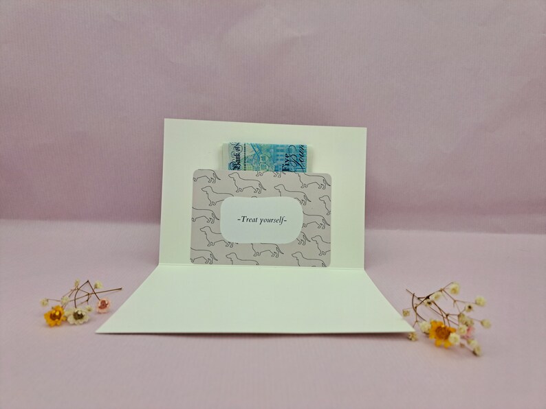 Merry Christmas Personalised Dachshund Greeting Card Money Etsy