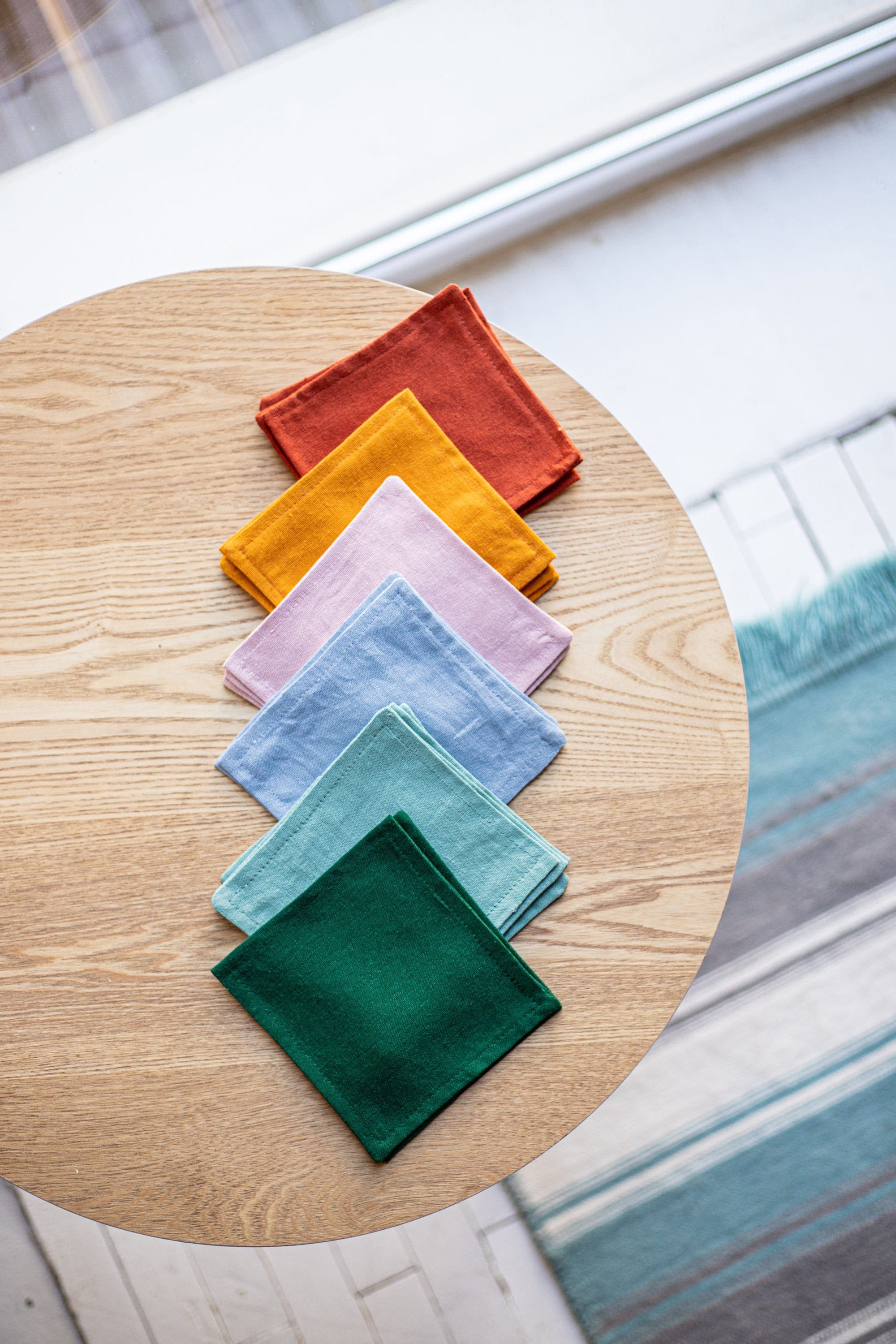 Custom fabric coasters set linen table coaster Square Drink Etsy