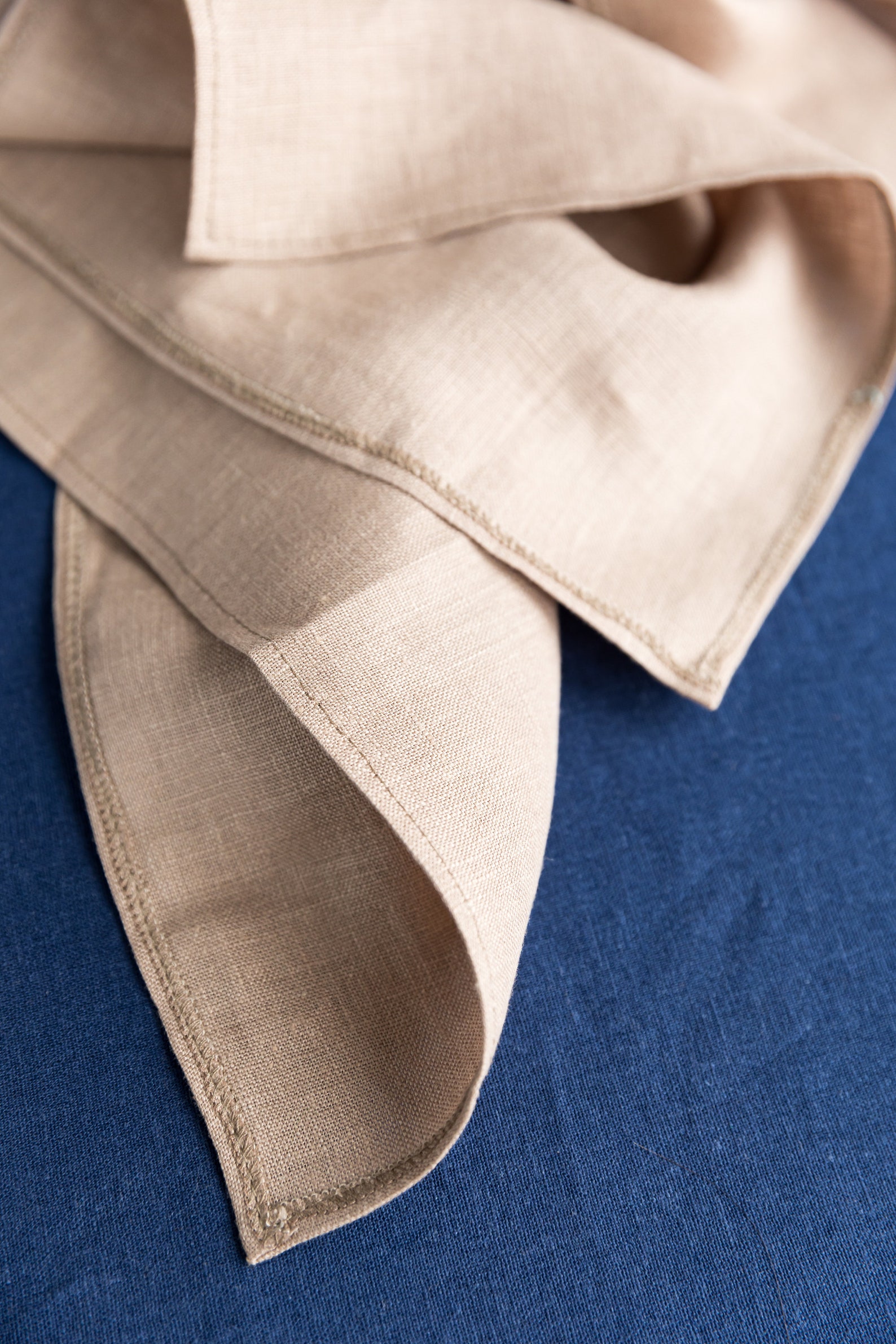 Custom Organic Beige Linen Napkins Washed Every Day Natural Etsy