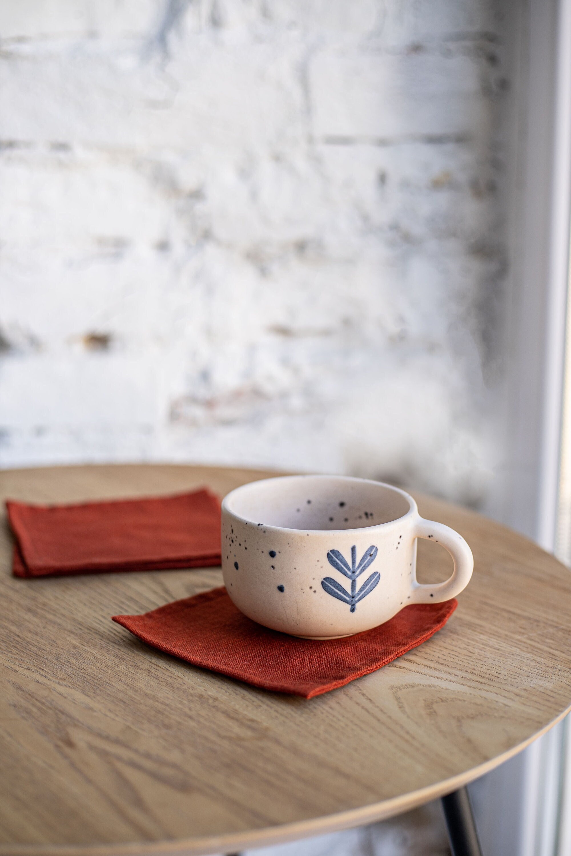 Custom fabric coasters set linen table coaster Square Drink Etsy