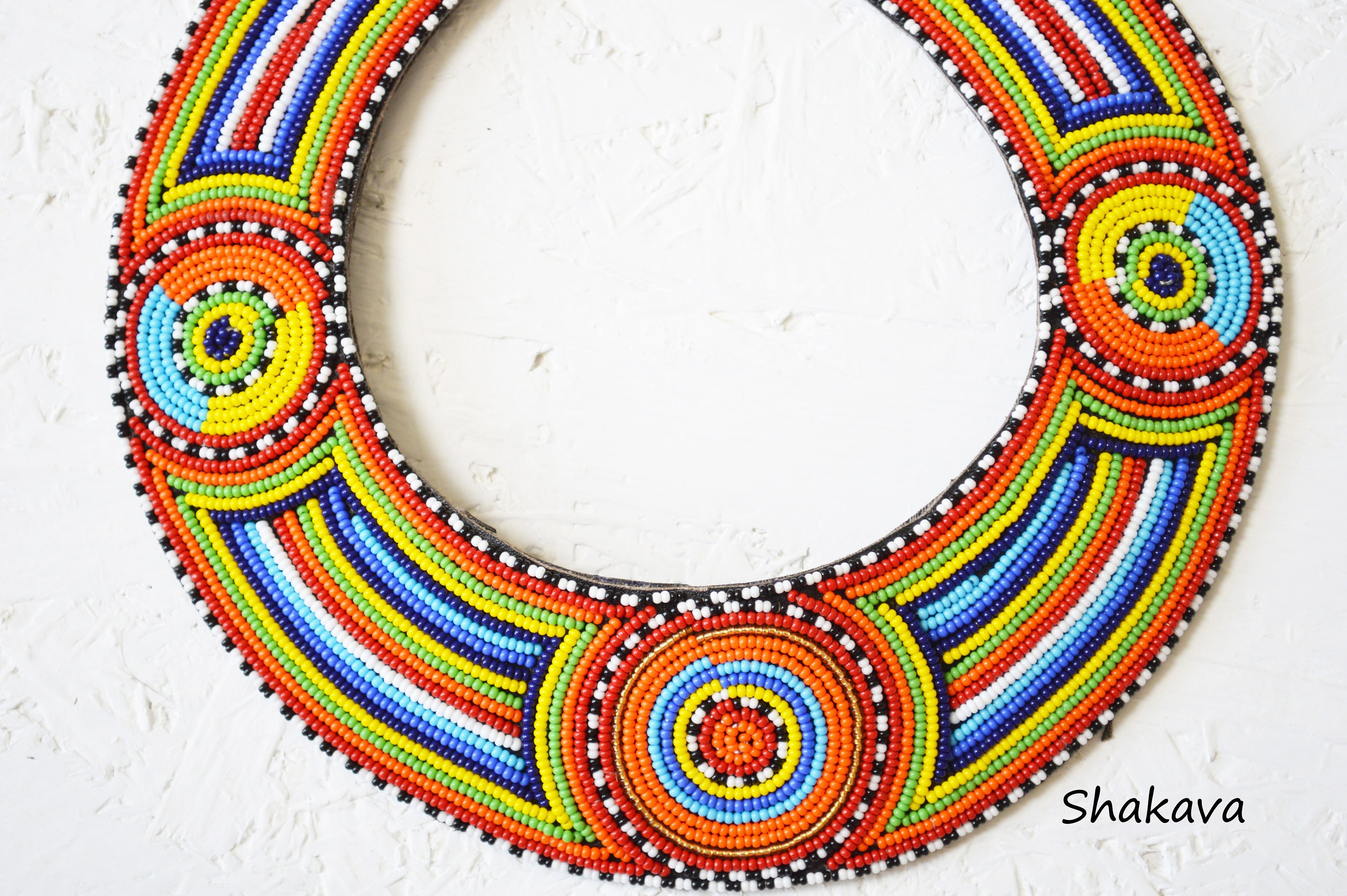 African Print Fan Necklace – DumoStar Jewelry