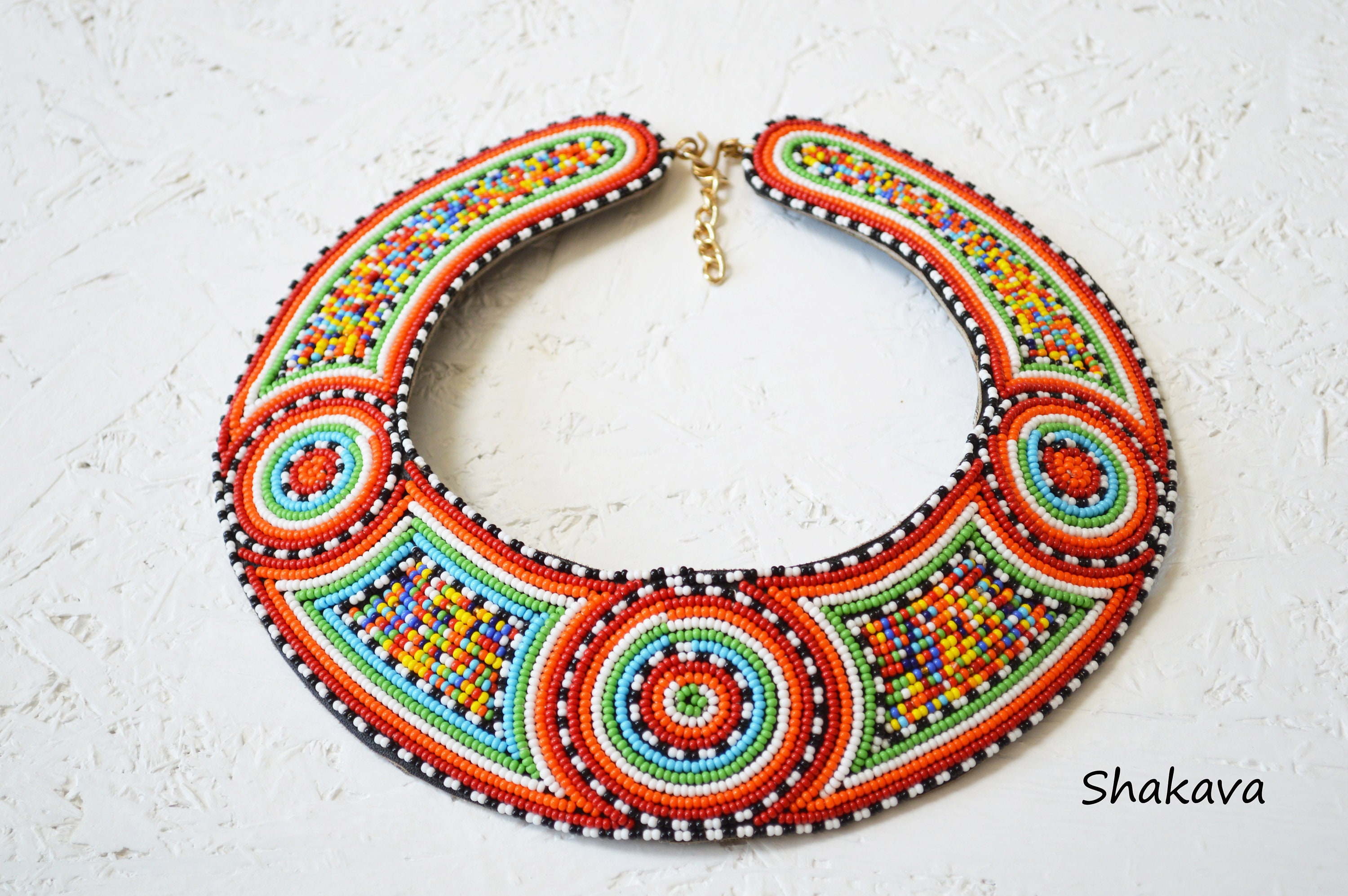 Beaded Choker Necklace | Indian Fashion Jewelry | Exotic India Art