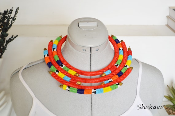 Buy African Print Web Collar Shoulder Necklace / Ankara Statement Necklace  / African Print Choker Necklace / Lace Collar Statement Necklace Online in  India - Etsy
