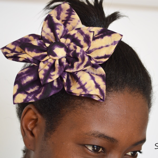 African print fascinator tribal print hair accessories handmade star hair clip African fashion accessories holiday gifts